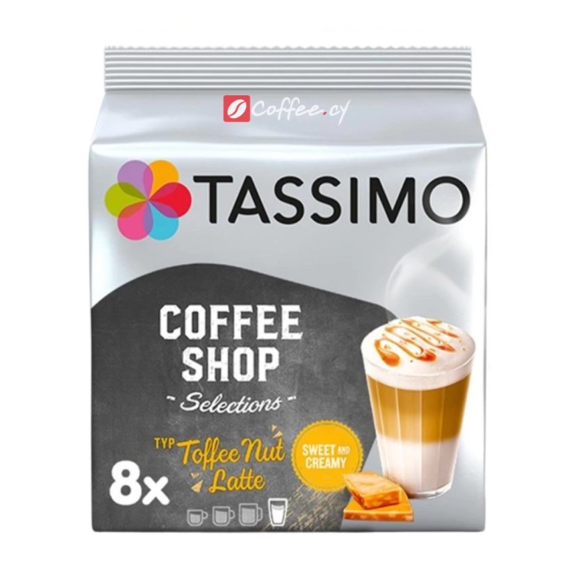 Jacobs Tassimo Toffee Nut Latte capsules 8 pcs