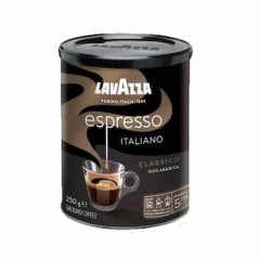 Lavazza Espresso Italiano Classico ground coffee in a CAN 250g