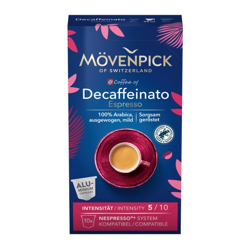 Movenpick Espresso Decaffeinato Nespresso capsules 10 pcs