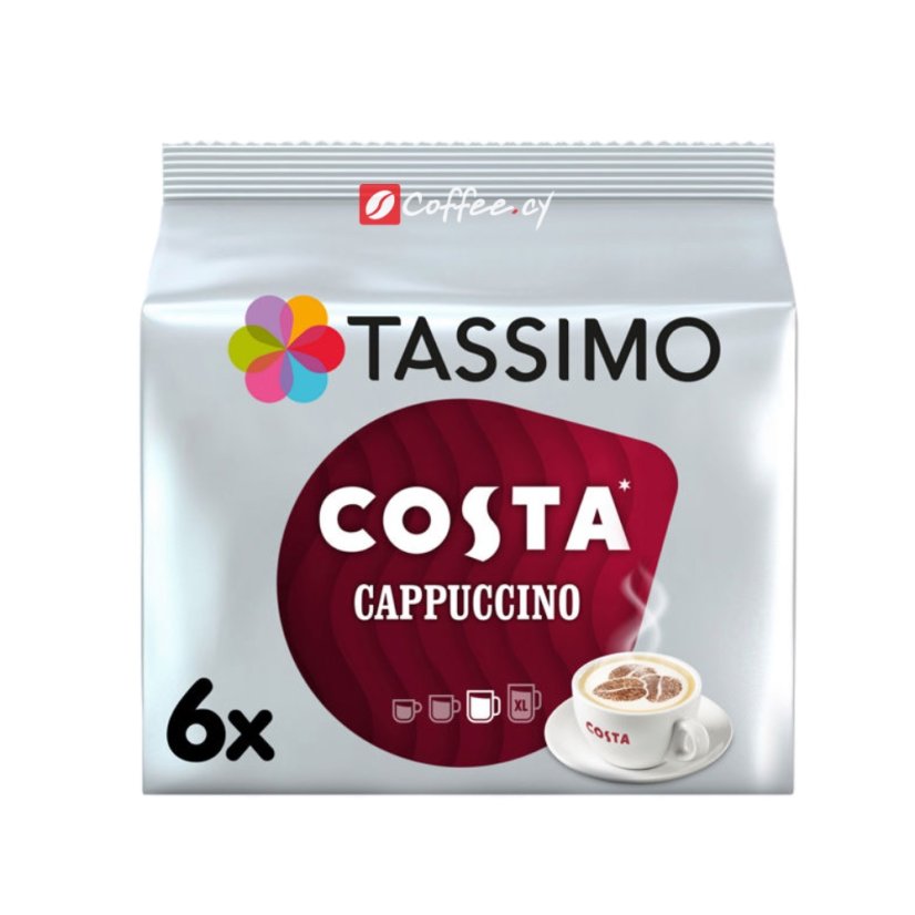 Costa Tassimo Cappuccino capsules 6pcs