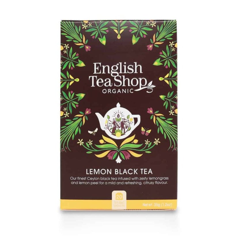 English Tea Shop Black Tea with Lemon 20x1.75g