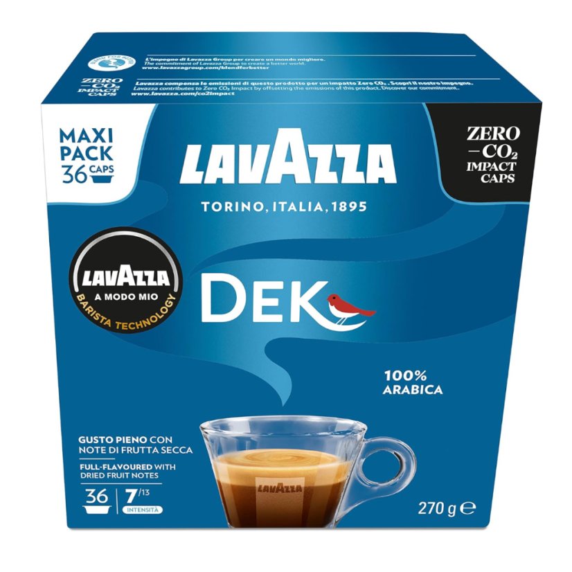 Lavazza A Modo Mio DEK capsules 36 pcs Lavazza A Modo Mio DEK capsules 36 pcs
