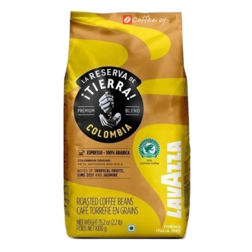 Lavazza Tierra Colombia coffee beans 1kg Lavazza Tierra Colombia coffee beans 1kg