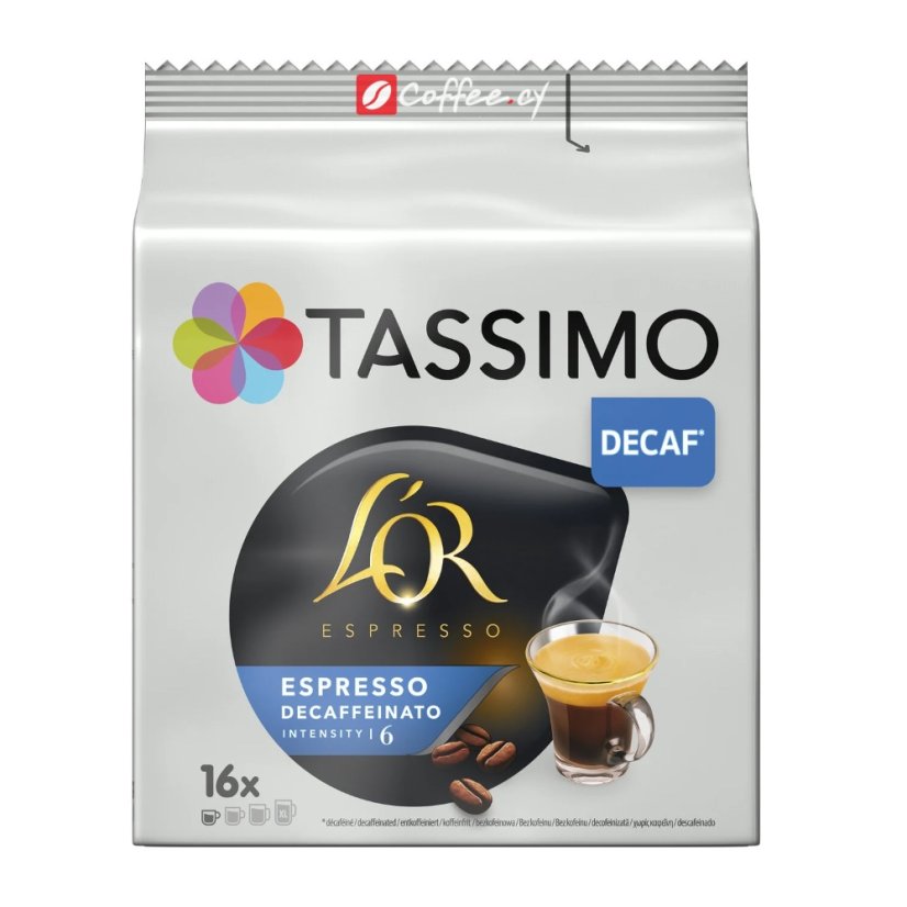 L'OR Tassimo Espresso DECAF capsules 16pcs L'OR Tassimo Espresso DECAF capsules 16pcs