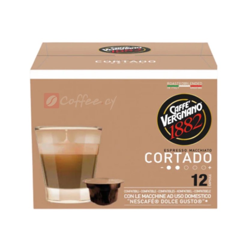 Vergnano Cortado for Dolce Gusto 12pcs