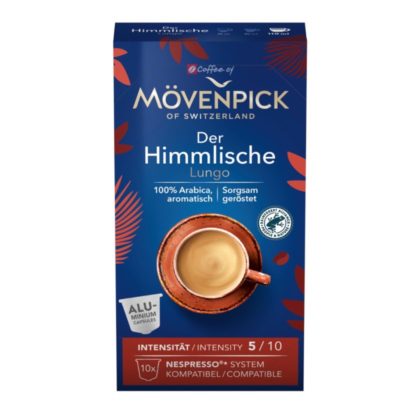 Movenpick Himmlische Lungo Nespresso capsules 10 pcs
