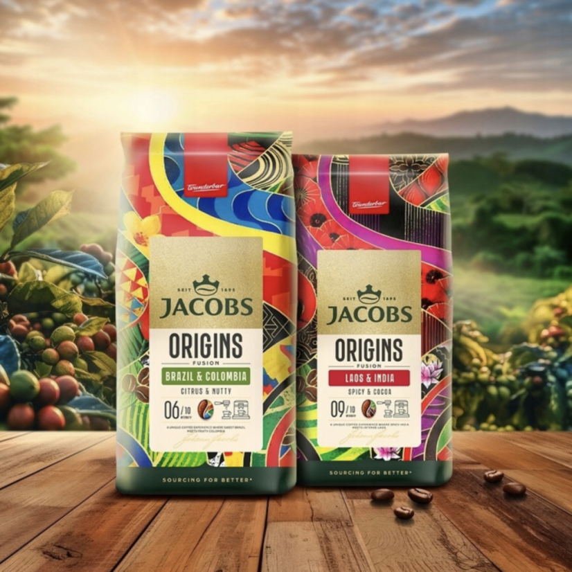 Jacobs Origins Laos & India coffee beans 1kg