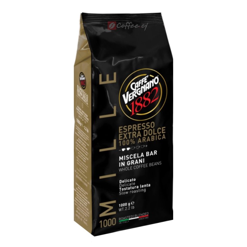 Vergnano Mille Espresso Extra Dolce 1000 coffee beans 1kg